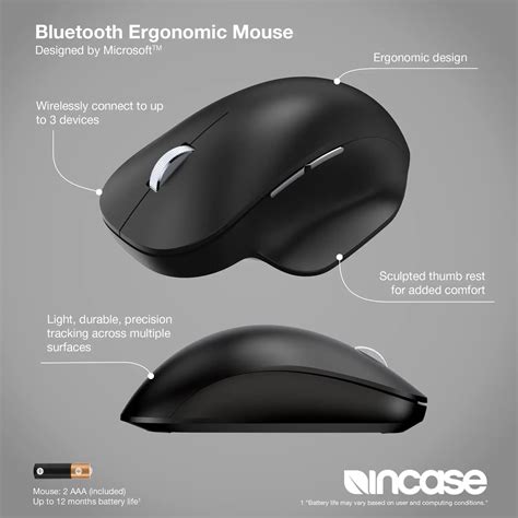 Bluetooth Ergonomic Mouse Designed by Microsoft - Incase.com