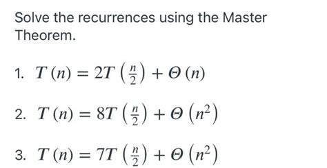 Image result for Master Theorem for Recurrences
