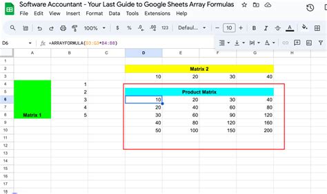Image result for Using Arrays in Google Sheets