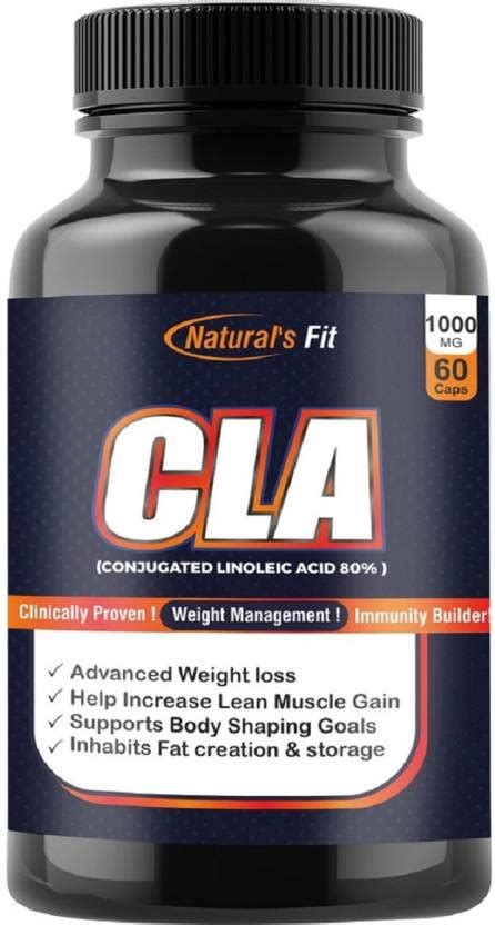 Naturals Fit CLA 1000mg Supplement fat burner, Conjugated Linoleic Acid ...