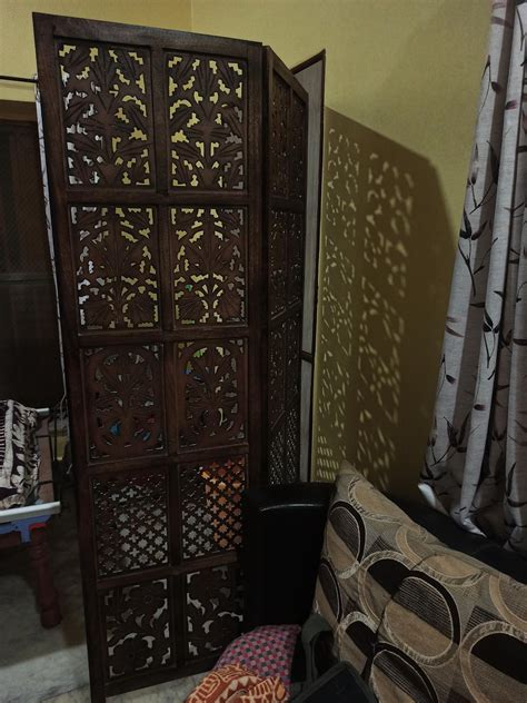 NEOCOLOURS Wooden Room Partition for Living Rooms/Wood Screen Separator ...