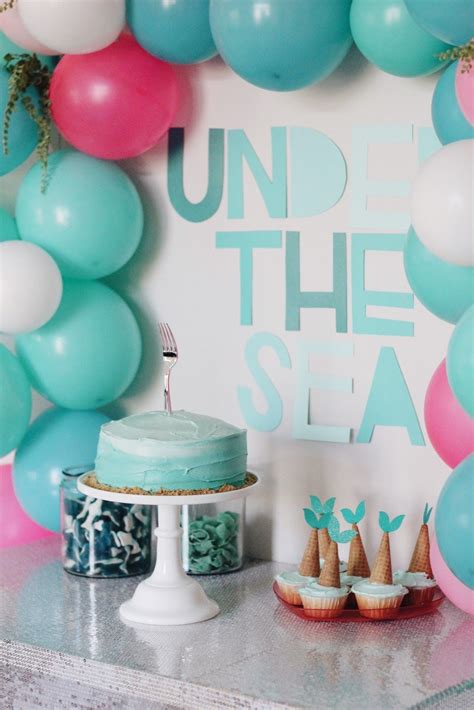 Mermaid Inspired 4th Birthday Party