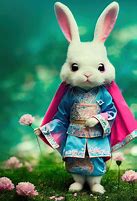 Image result for Cute White Rabbit in Black Eyes