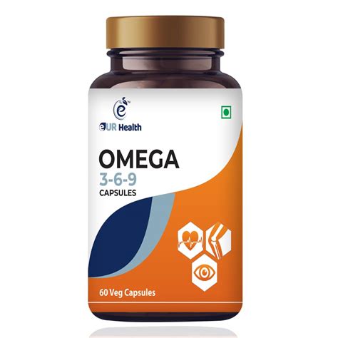 eUR Health Veg Omega 3-6-9 High Strength Capsules | Cold Pressed ...