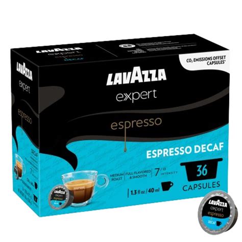 Lavazza Expert Espresso Decaf Coffee Capsules, Full-Bodied, Medium Roa