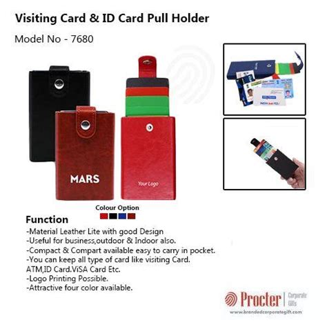 Visiting Card & ID Card Pull Holder H-1104 in bulk for corporate ...
