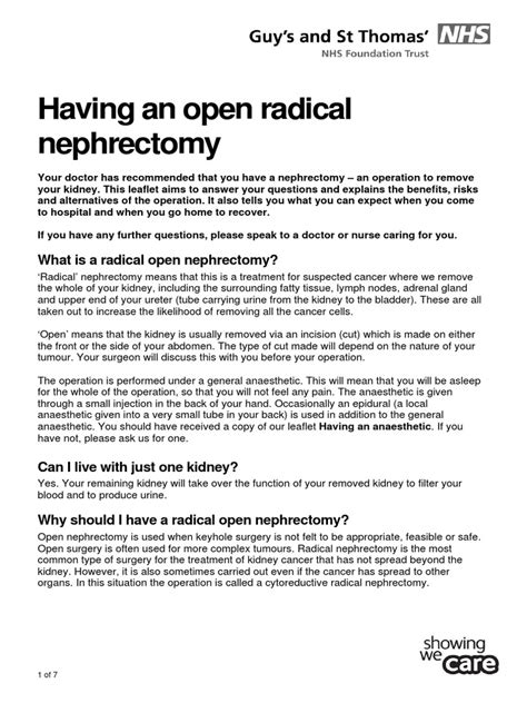 Image result for Open Nephrectomy Procedure