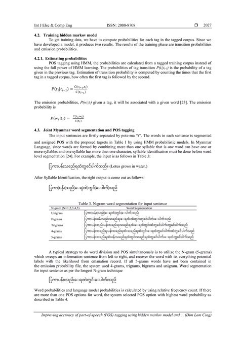 Improving accuracy of part-of-speech (POS) tagging using hidden markov ...