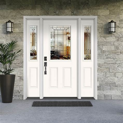 Masonite Sequence 64-in x 80-in x 4-9/16-in Fiberglass Right-hand ...