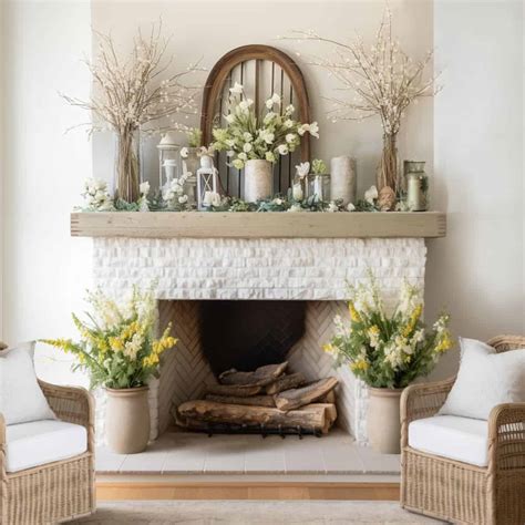 29 Gorgeous Spring Mantel Decorations To Welcome the Season
