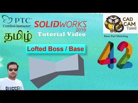 SolidWorks | Tamil Tutorial 42 | Lofted Boss/Base