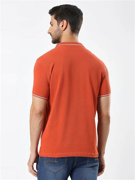 Being Human Men Regular Fit T-Shirts-Rust