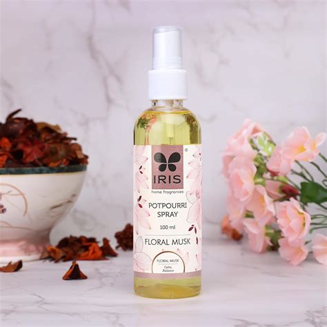 IRIS Home Fragrance,Floral Musk Potpourri Spray, Toxin-Free, Fine ...