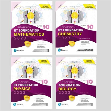 Buy Pearson IIT Foundation Class 10 : Mathematics + Chemistry + Physics ...