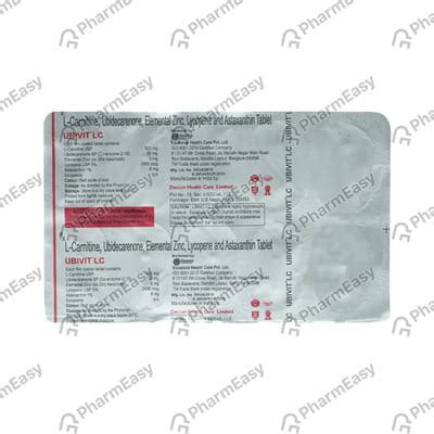 Buy Ubivit Lc Strip Of 10 Tablets Online at Flat 15% OFF | PharmEasy