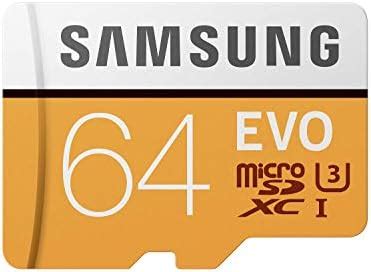 Samsung EVO Grade 3, Class 10 64GB MicroSDXC 100 MB/S Memory Card with ...