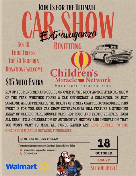 Children’s miracle network Car Show! Tickets, Walmart Supercenter ...