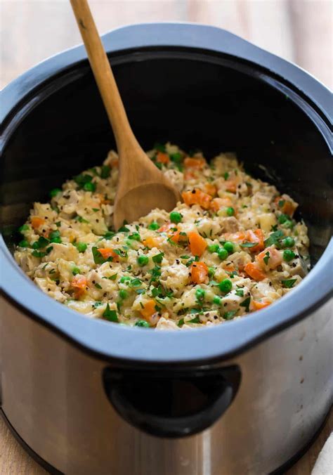 Crockpot Chicken and Rice Recipe – WellPlated.com