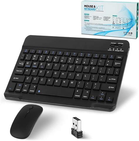 Fku Bluetooth Keyboard Wireless Keyboard And Mouse 2 4ghz Usb ...