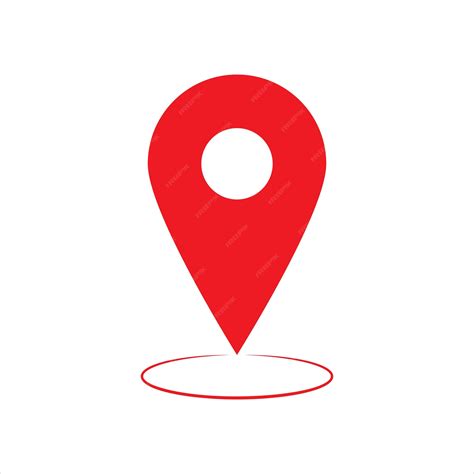 Red maps pin location map icon | Premium Vector