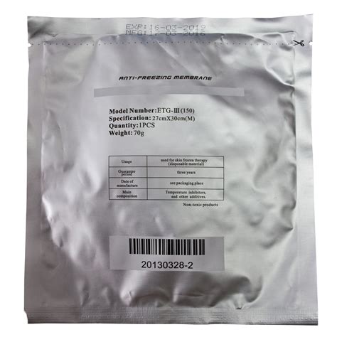 Anti Freeze Membrane Film Anti Cold Freeze Fat Cooling Weight Loss The ...