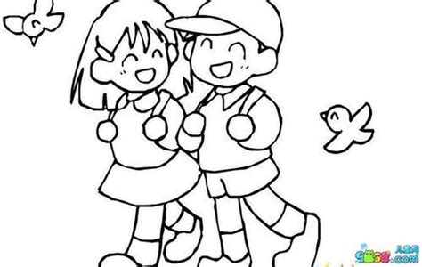 卡通手绘两个女孩洒落叶免抠元素PNG图片素材下载_卡通PNG_熊猫办公