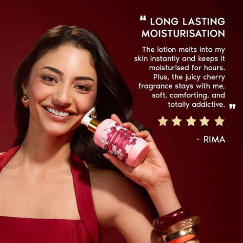 Sugar Plum Cherry Perfume Body Lotion - Upto 24 Hrs Moisturisation ...