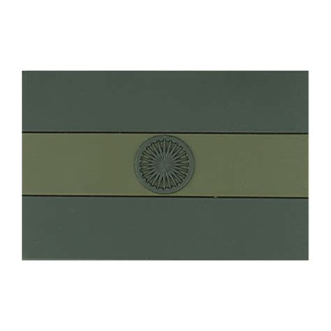 Subdued Indian Silicone Flag Patch - Durable Design – Olive Planet