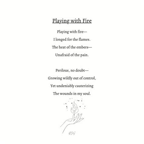 Metaphorical Poetry | Playing With Fire | Pretty Words in 2024 | Pretty ...