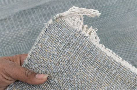 Luxury - Arvin Grey Blue Wool & Bamboo Silk Hand Knotted Premium Carpet