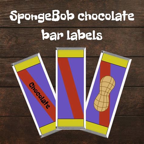 Cartoon Chocolate Bar Wrapper Digital Download- Fun & Delicious DIY ...