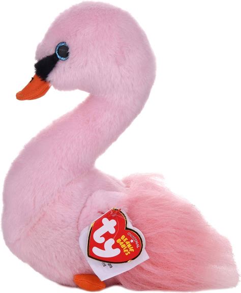 Ty Beanie Boos Beanie Babies Odette Pink Swan - Regular, 6 inch Buy ...
