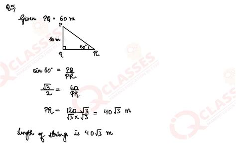 class10 CBSE Maths NCERT Chapter Application of Trigonometry