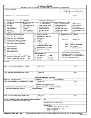 DA 3349 1986 - Fill and Sign Printable Template Online