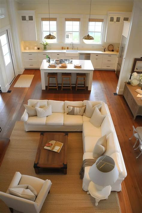 Pin by Patricia Hanna on Interiors | Open plan kitchen living room ...