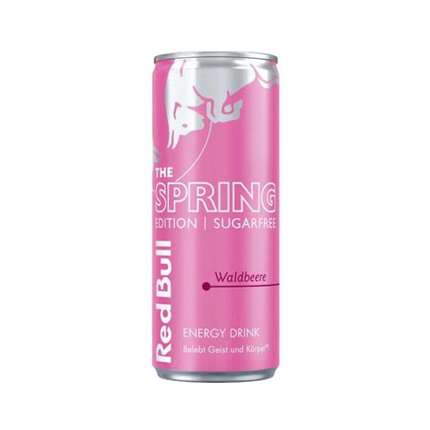 Red Bull PINK Spring Edition 24 SUGARFREE Waldbeere Energy Drink 250 ml ...