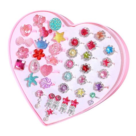 Buy Kids Rings for Girls - Girls Gifts Little Girl Adjustable Rings in ...