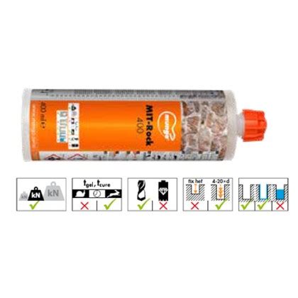 Epoxy - Acrylate mortar MIT - Rock