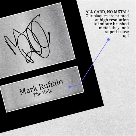 HWC Trading Mark Ruffalo Gift Signed A4 Printed | Ubuy India