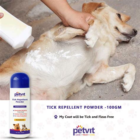 Buy PETVIT TICK REPELLENT POWDER FUNGAL INFECTION PARABEN FREE PH ...