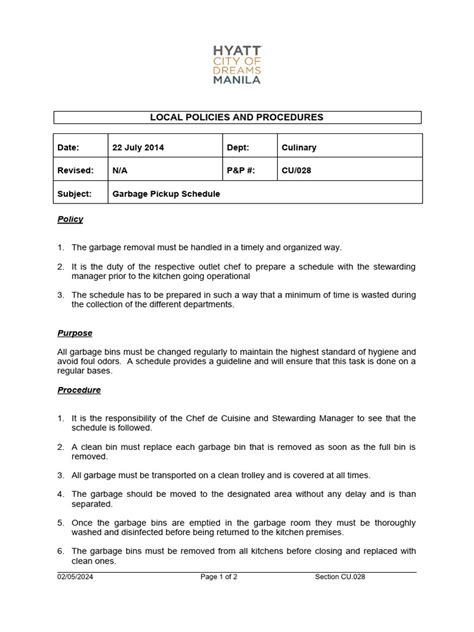 Image result for Local Garbage Pick Up Schedule