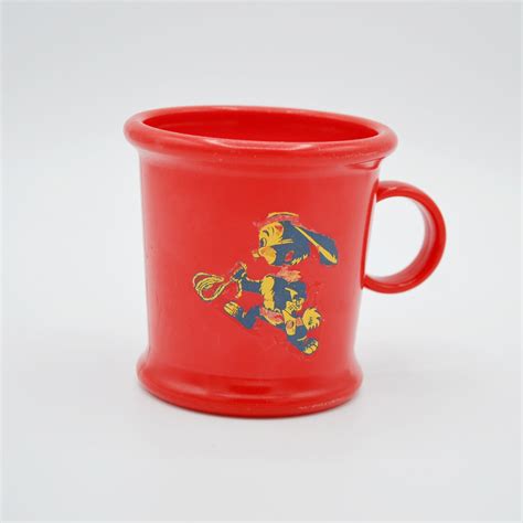 Buy Vintage Tommee Tipper Red Toddler Sippy Cup Cowboy Rabbit Decal ...