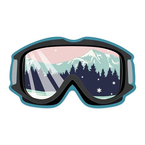 Skiing Goggles Royalty Free Vector Clip Art Illustration -Spor0184 ...