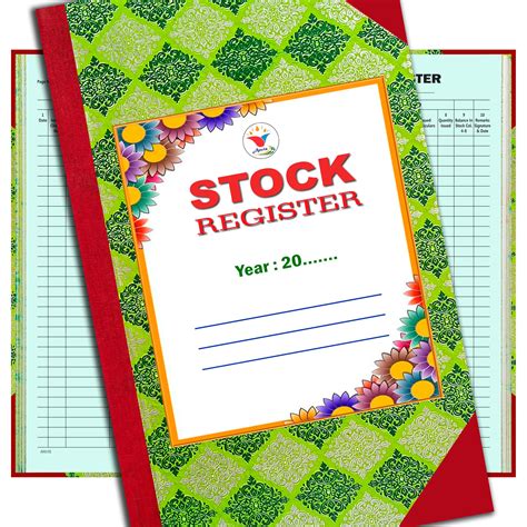Stock Register | 50 Sheets | 100 Pages | Hard Bound : Amazon.in: Office ...