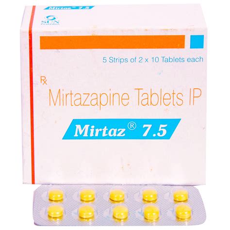 Mirtaz 7.5 Tablet | Uses, Side Effects, Price | Apollo Pharmacy