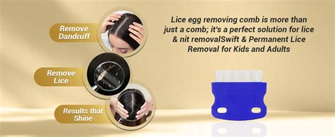 Buy INSIME Professional Head Lice and Nits Removal Comb for Women's ...