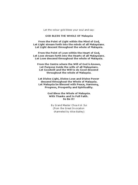 Image result for Great Invocation Prayer