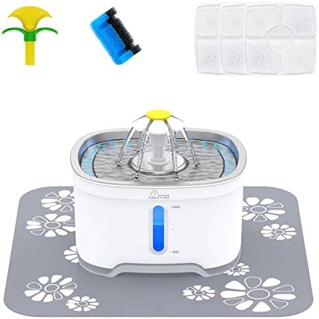 Cubic Cat Water Fountain Stainless Steel, Intelligent Auto Power Off ...