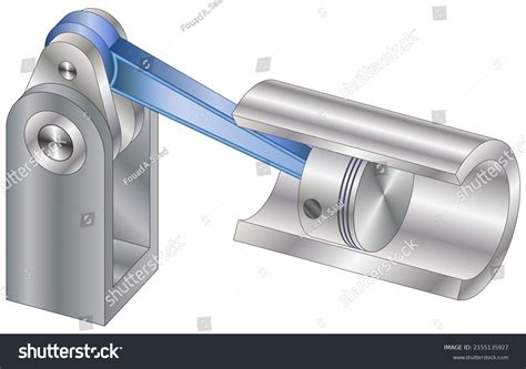 Slider Crank Mechanism Demonstration Experimentation Stock Vector ...