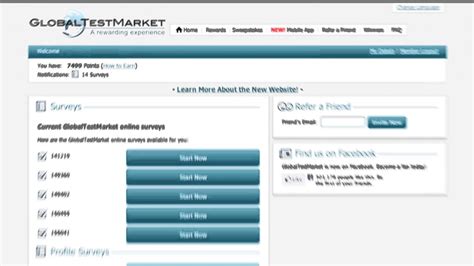 GlobalTestMarket:Excelente plataforma de encuestas remuneradas